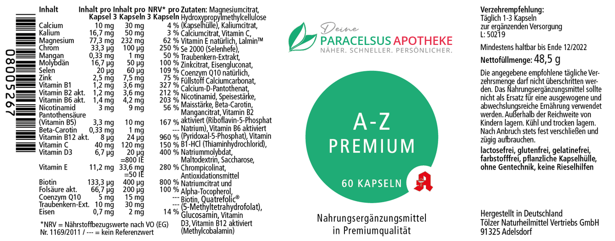 DPA A-Z Premium Inhaltsangabe