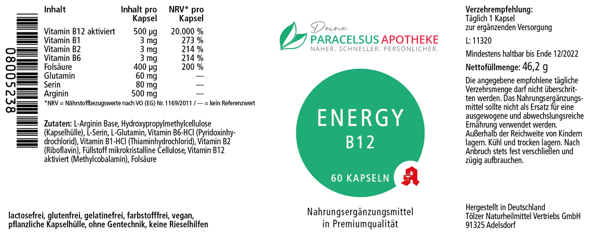 DPA Energy B12 Inhaltsangabe