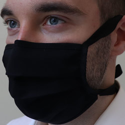 Nase-Mundschutz Maske schwarz